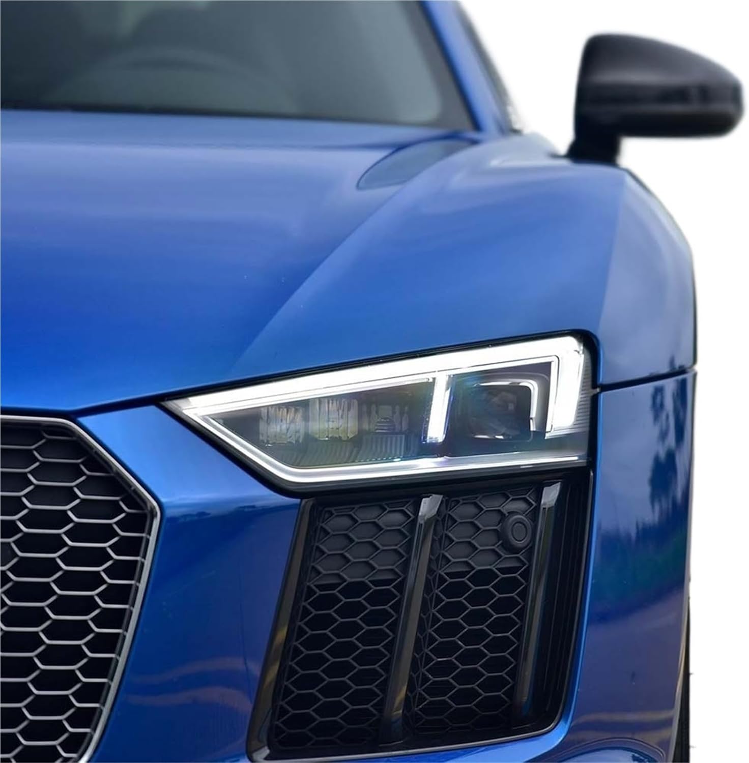 Automobiles Parts Accessories Replace A Transparent PC Car Lights Shell Glass Headlights Compatible for Audi R8 2016-2023(A Piar)
