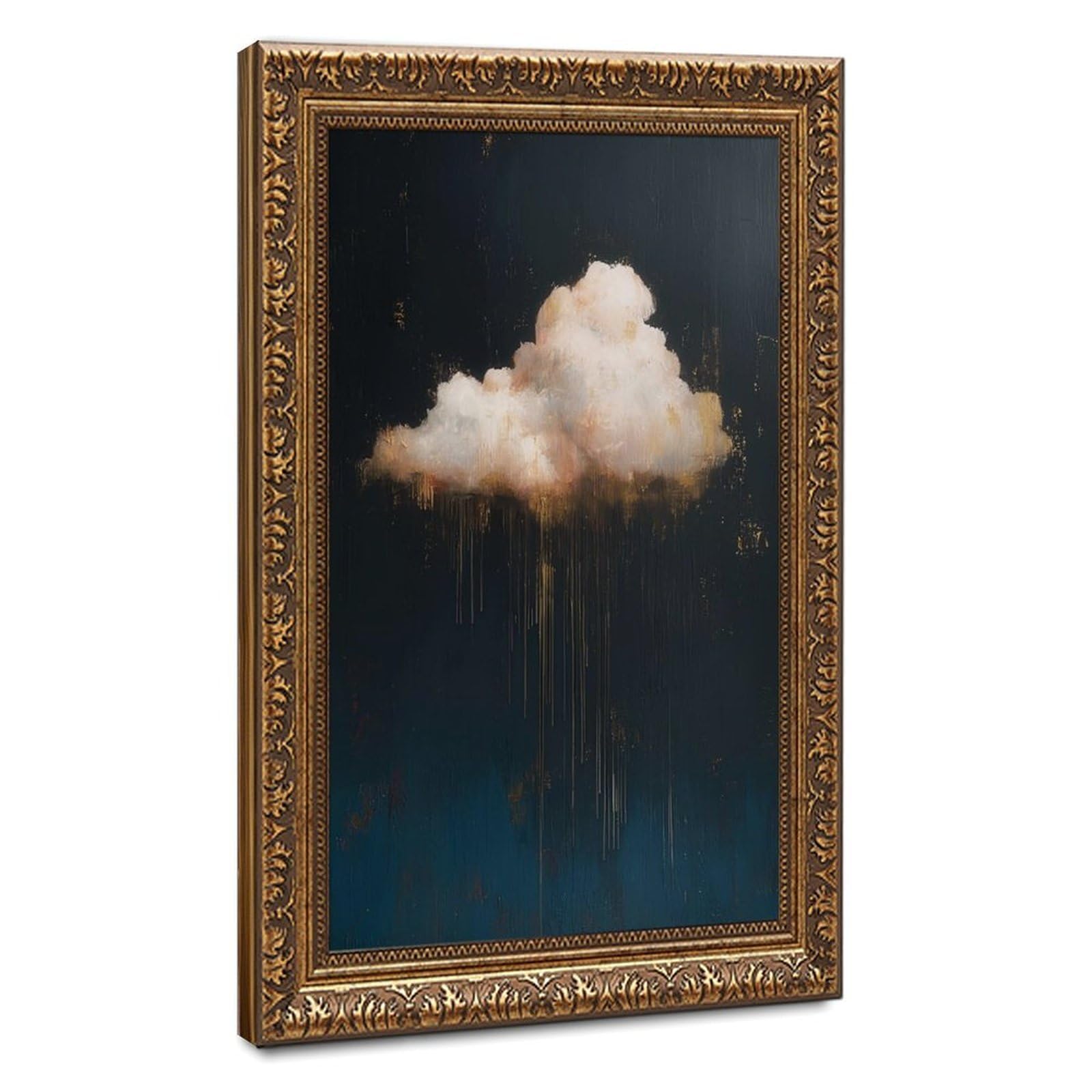 Bareronor Bronze Golden Hour Raincloud Canvas Poster Bedroom Decor Landscape Office Room Decor Gift 24" L X 36" W