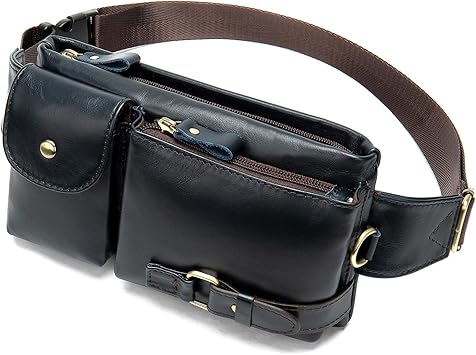 real leather fanny pack