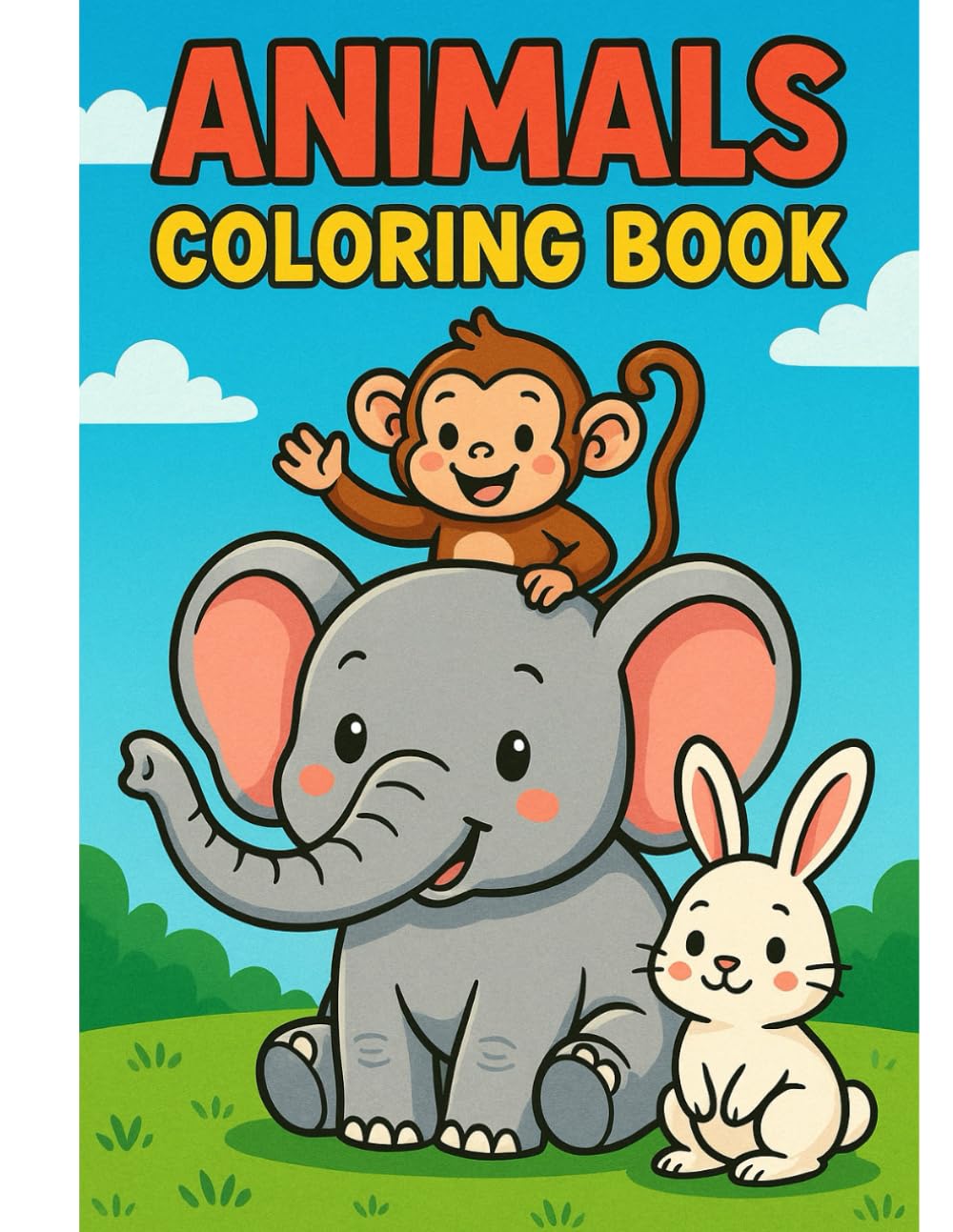 Kids Animal Coloring Book: Fun and Educational for Toddlers, Preschoolers