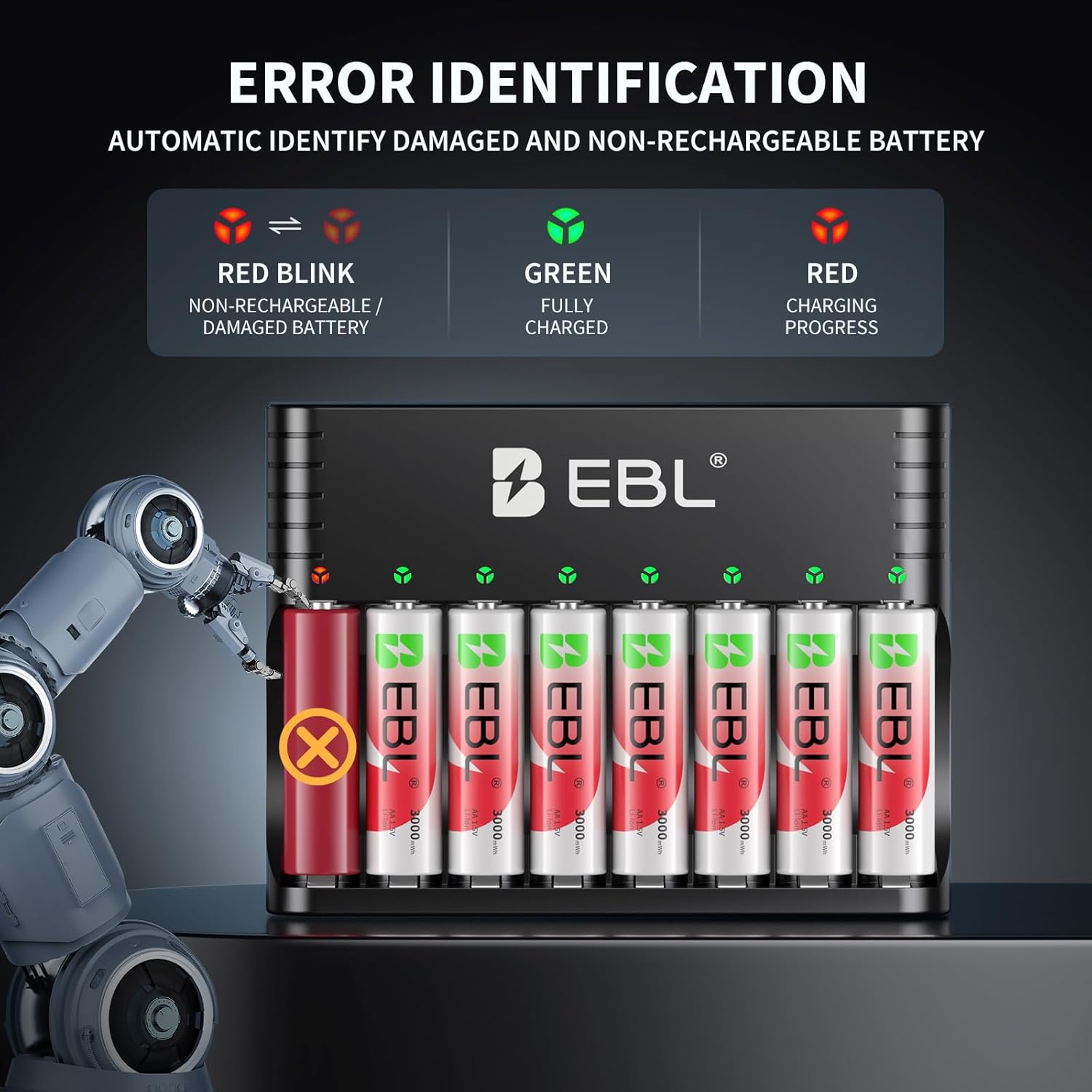 EBL Charger Error Identification System