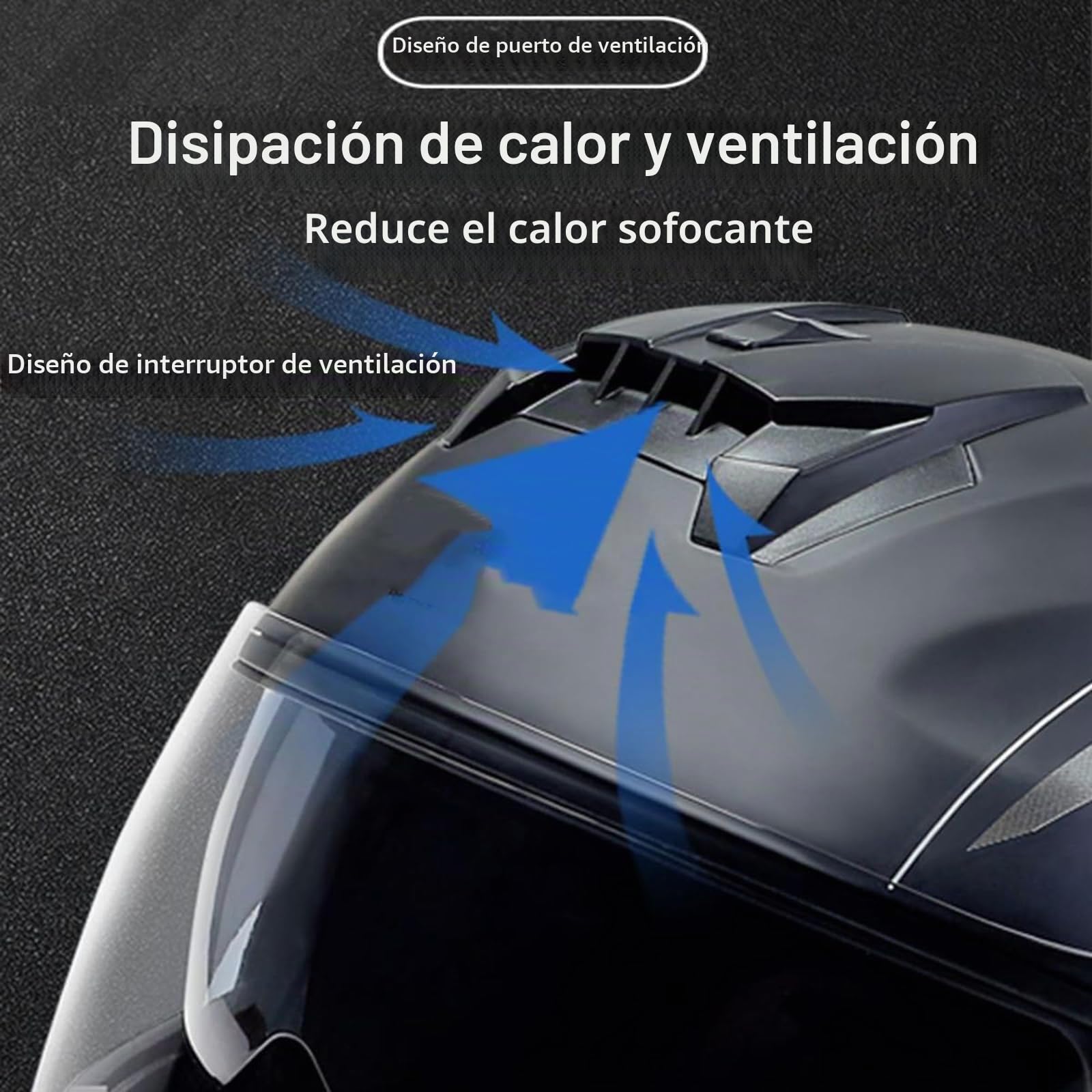 Adultos Modular Bluetooth Integrado Casco Moto Cascos Integrales,ECE Homologado Casco Abatible con Doble Visera Lente Sistema De Ventilación Forro Extraíble para Mujeres Y Hombres