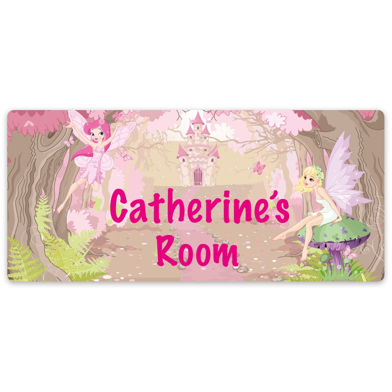 Paper Themes Enchanted Bedroom Door Sign Personalised For Kids Bedrooms | Personalised Door Signs | (Enchanted)