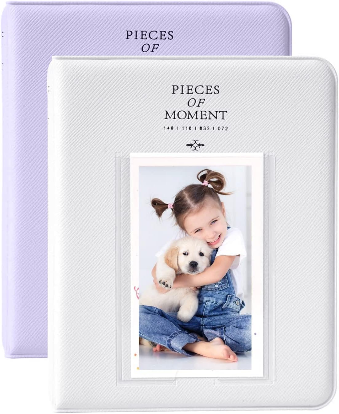 Zenko 2-Pack 64-Pockets Photo Album for Fujifilm Instax Mini 11 Mini12 7s 8 8+ 9 25 50s 70 90, 5 x 7.6 cm Mini Photo Album Compatible with Camera, Photo Book, Name Card Holder (Lavender & White)-image-33