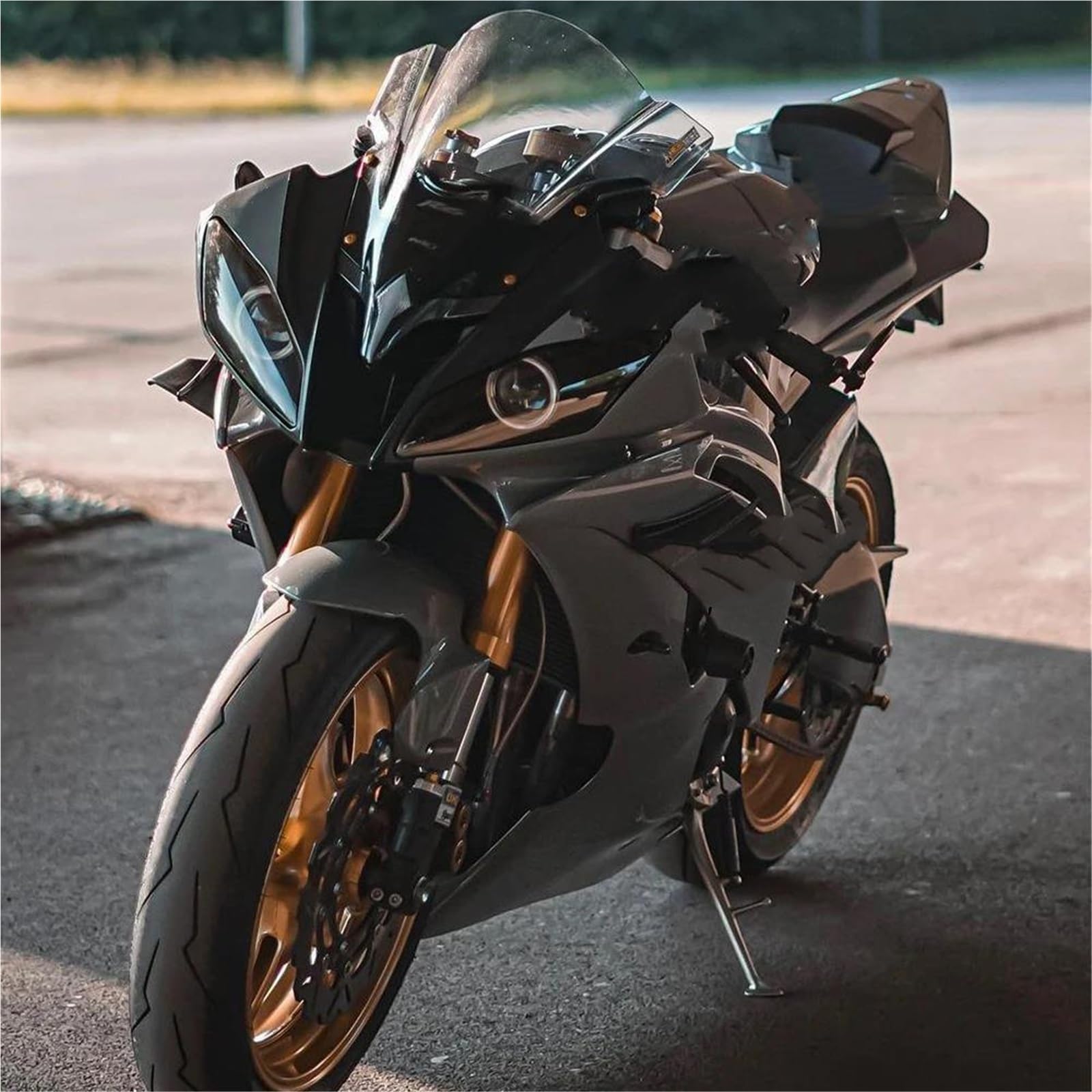 Kit d'ailes Aérodynamiques pour Yamaha pour Tracer 900 GT 2018-2021 Déflecteur De Vent Et Carénage(Style 4)