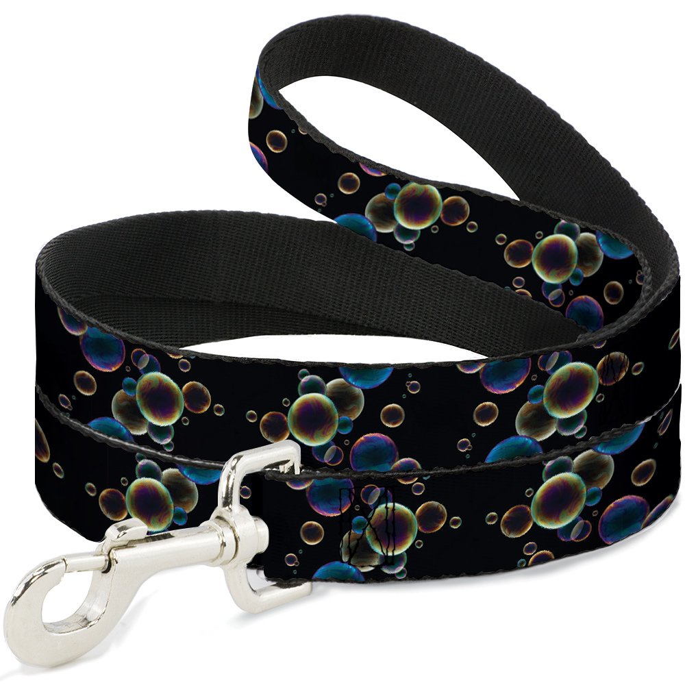 Laisse Buckle Down Bulles Noir pour promener votre chien avec style en ville