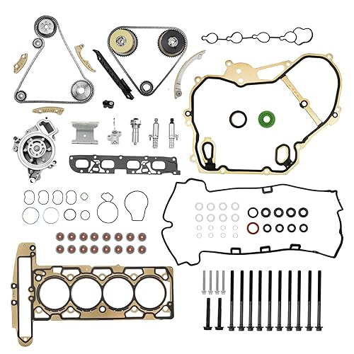 Juego de juntas de cabeza y kit de cadena de distribución y bomba de agua, compatible con Chevy Captiva Cobalt Equinox HHR Malibu, Buick Lacrosse disponible en Yaxa Colombia