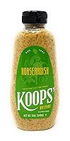 Vista 1 de Koops' Mostaza de rábano picante Salsa de rábano picante atrevida y picante, sin gluten, Kosher, fabricada en Estados Unidos, a partir de semillas