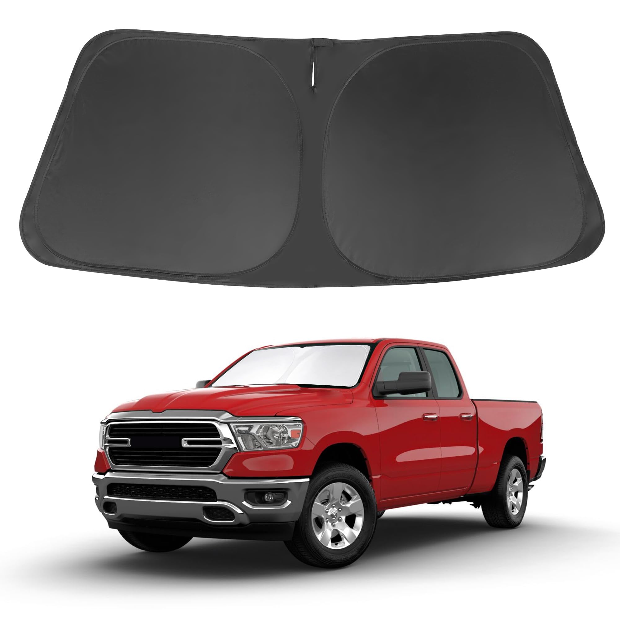Windshield Sun Shade for 2019-2026 Dodge RAM 1500 Accessories