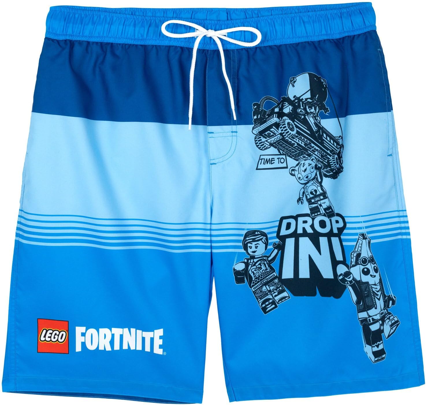 LEGO Fortnite Adult Swim Trunks Bathing Suit UPF 50+ Sizes (Small - 2XL)