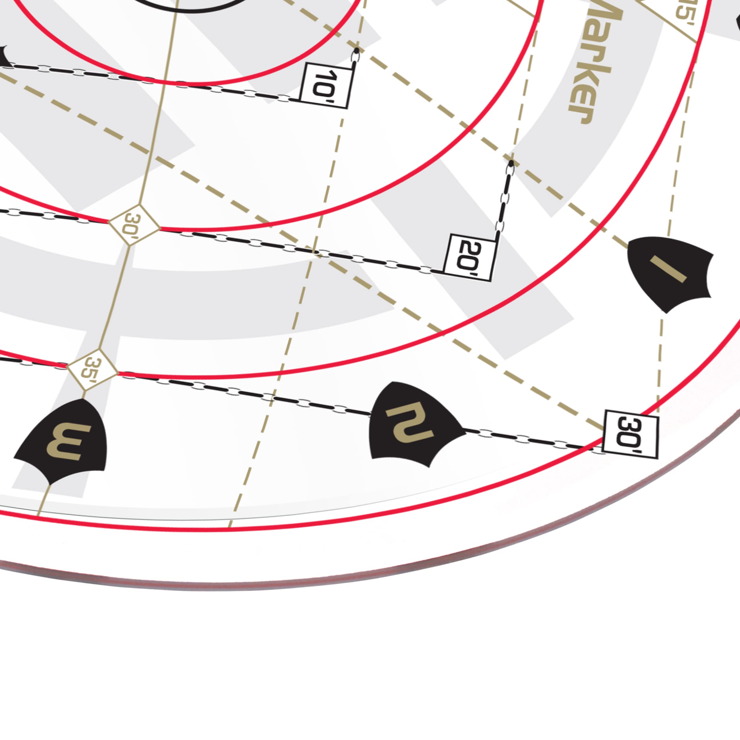 ENHANCE Spell AOE Marker per Giochi di Ruolo da Tavolo - Modello di Area di Effetto D&D Costruito per Mappe a Griglia da 1 "o Tappetini Senza Griglia - Accessori DND Perfetti per DM