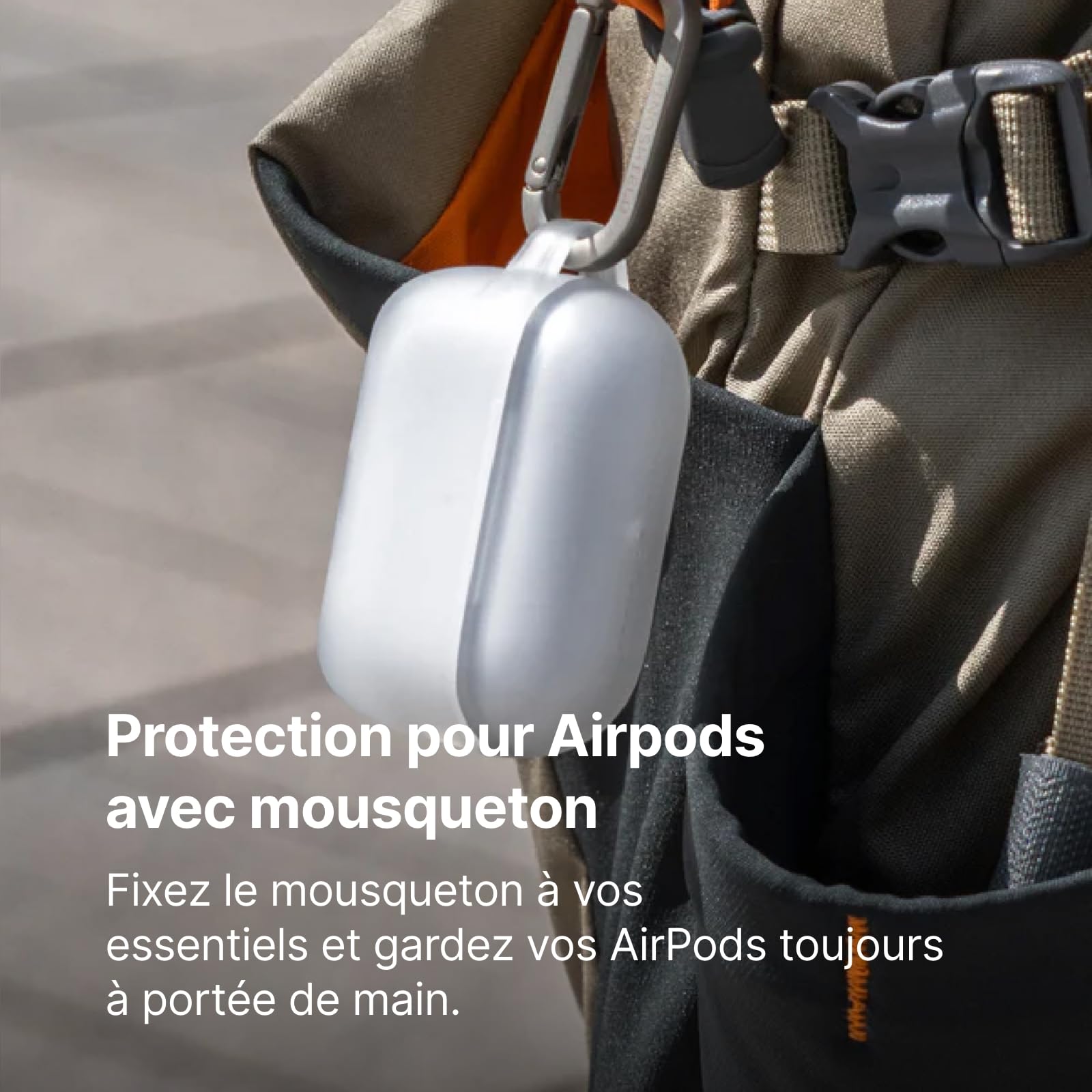 RhinoShield Coque écouteurs pour AirPods 4 - Noir