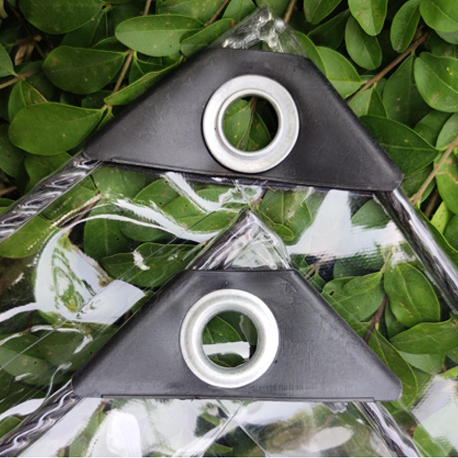 Wasserdicht Plane aus 600g/m² Transparent Abdeckplane Mit Ösen PVC Reißfeste 0.5mm Klare Wetterfeste Plane Schutzhaube Gemüseabdeckung Outdoor Vorhang Für Pavillon (1x4m/3.3x13ft)