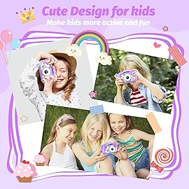 Upgrade Kids Camera, Christmas Birthday Gifts for Girls Boys, 1080P HD Selfie Digital Video Camera for Toddlers, Cute Portable Little Girls Boys Gifts Toys for 3 4 5 6 7 8 9 Years Old