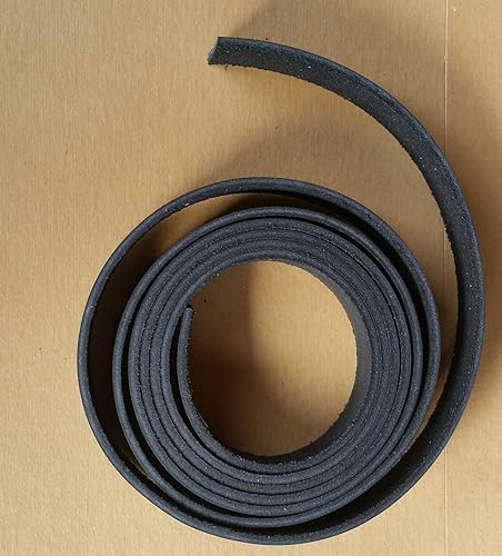 Miniatura 3 de Tira de piel negra de 58 pulgadas de 8 a 9 onzas. (0.126-0.142in)  Tiras de cuero Latigo de hasta 96 pulgadas de largo, fabricado en Estados Unidos