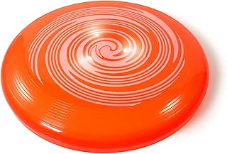 TychoTyke Classic Flying Disc Outdoor Toy 10 Inch Light Up Flyer Picnic - Orange