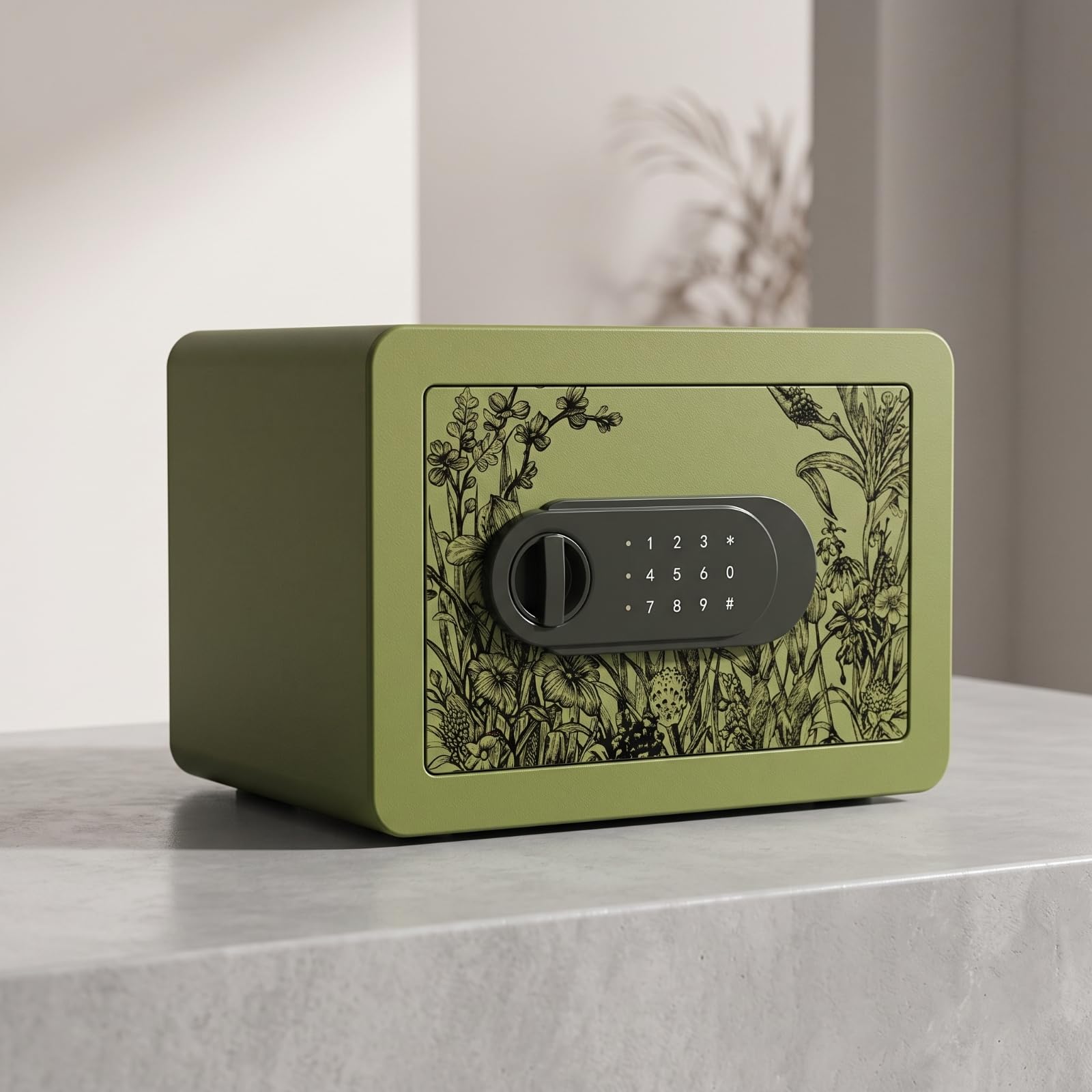 Amagogo Deposito di per Bambini Cassaforte, Verde Germoglio Scuro, Cassaforte萱草