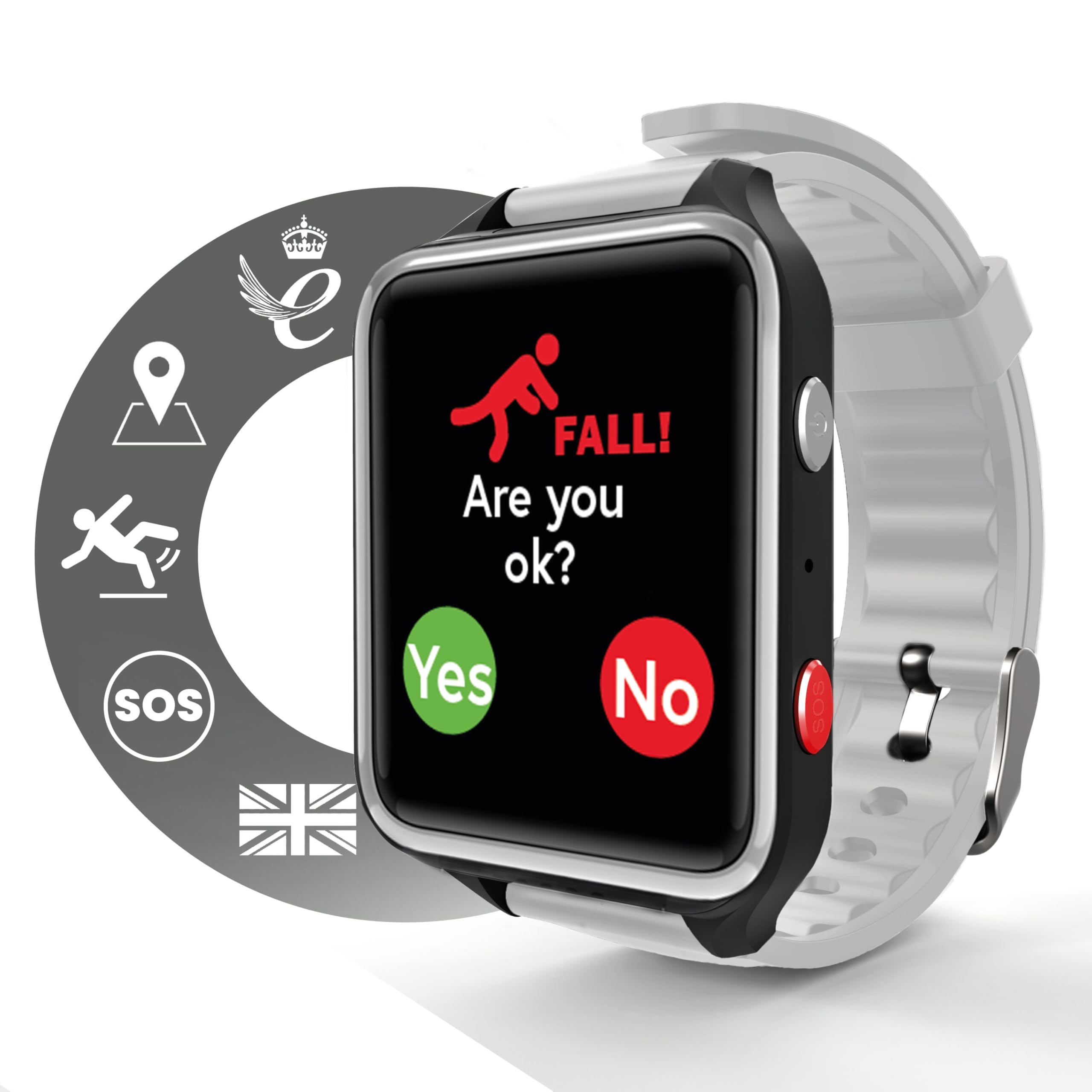 CPR Guardian III - Orologio SOS per anziani. Orologio Anziani GPS  integrato. Smartwatch con tasto SOS. Smartwatch per anziani : Amazon.it:  Elettronica