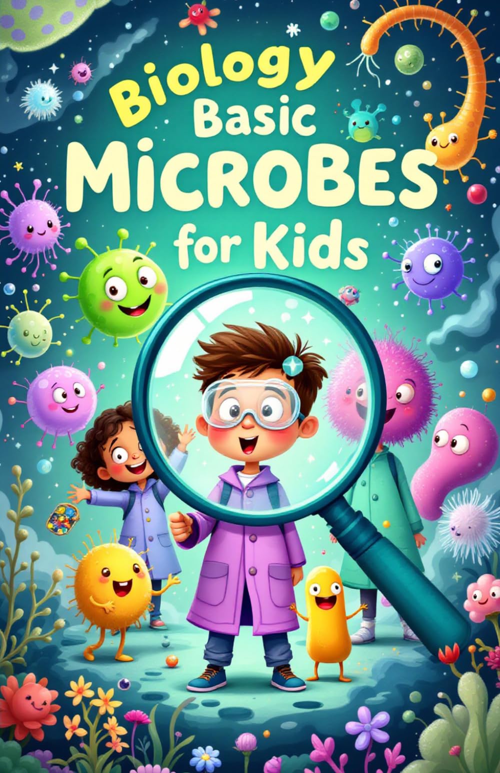 Biology Basic Microbes for Kids: A Beginner's Guide to Bacteria, Viruses, Fungi & Tiny Living Things That Shape Our World: 3 (Biology Basic For Kids)