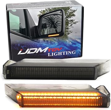 iJDMTOY LED Side Mirror Turn Signal Lights For Ford F150/Expedition