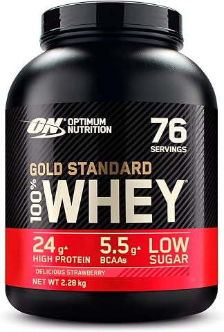 ON Optimum Nutrition 100% Whey Gold Standard Çilek Aromalı Strawberry 2.28kg 76 Servis