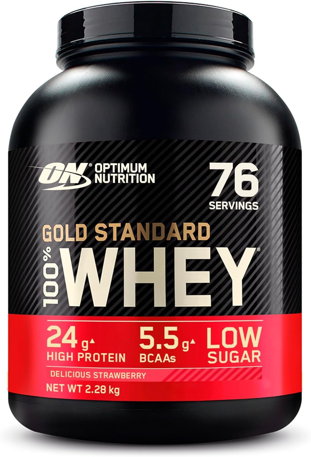 ON Optimum Nutrition 100% Whey Gold Standard Çilek Aromalı Strawberry 2.28kg 76 Servis