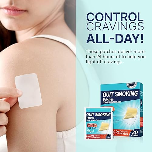 Miniatura 5 de Parches para dejar de fumar Paso 3, Paso 3 para dejar de fumar, 7 mg entregados durante 24 horas, ayuda para fumar para ayudar a dejar de fumar 30