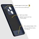Pikkme Back Cover for Realme GT 7 5G / GT 7T 5G Soft Grip 3D Hexa Cube Texture Silicone Bumper Case (Blue) gallery image