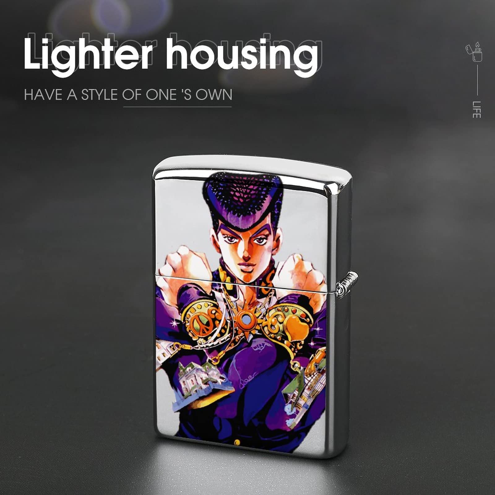 Amazon.co.jp: ジッポライター兼用ケース 東方 仗助 ジョジョの