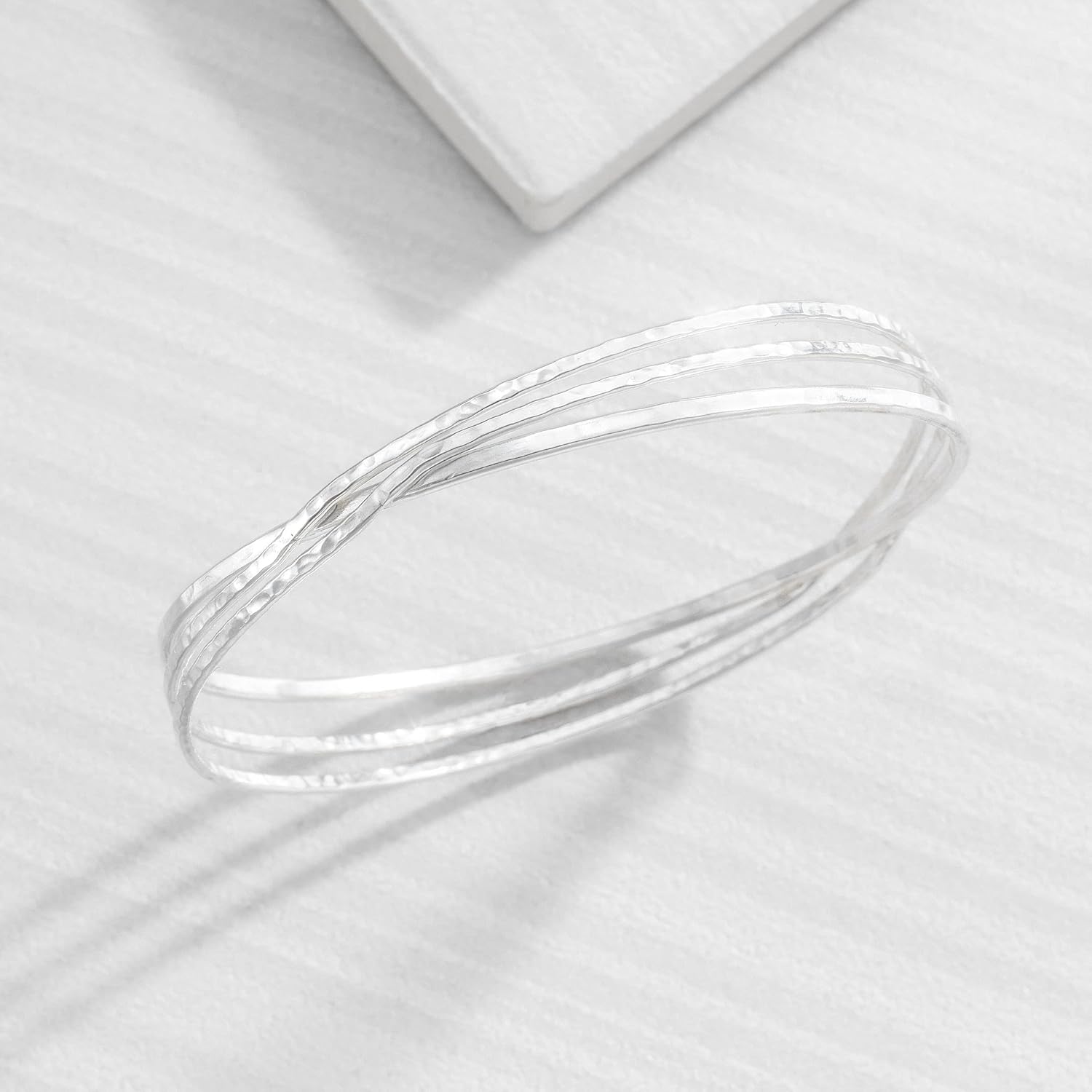 Silpada 'Interlace' Cut-Out Bangle Bracelet in Sterling Silver, 6.75": Clothing, Shoes & Jewelry