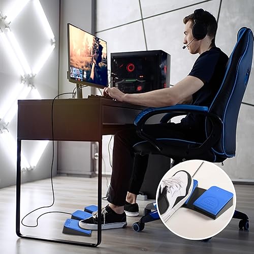 Miniatura 4 de iKKEGOL Interruptor de pedal USB actualizado 2023 para PC, interruptor de pie triple - Control manos libres Teclado programable personalizado tecla