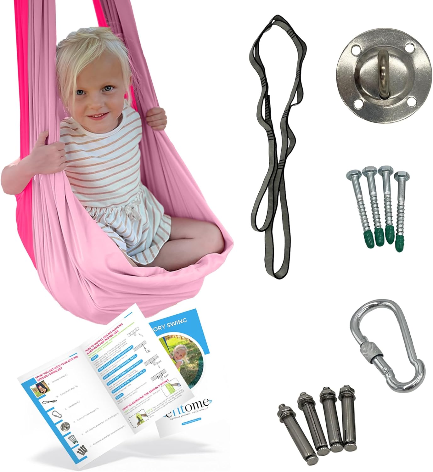 EFITOME Sensory Swing for Kids Indoor Ceiling/Outdoor Tree