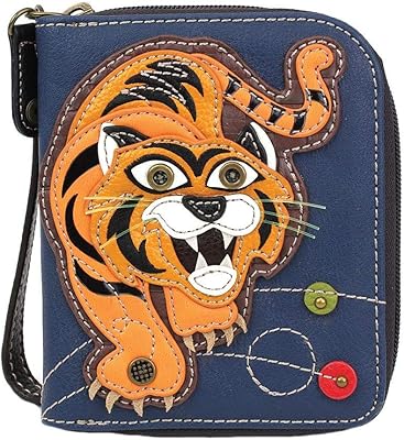 Chala Handbags Tiger Zip-Around Wallet/Wristlet Tiger Lover