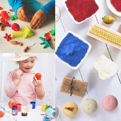 Miniatura 9 de SEISSO - Polvo de mica de 5.29 oz - Pigmento de resina epoxi de 15 colores - Polvo de pigmento brillante para slimo, pintura, jabón, esmalte de