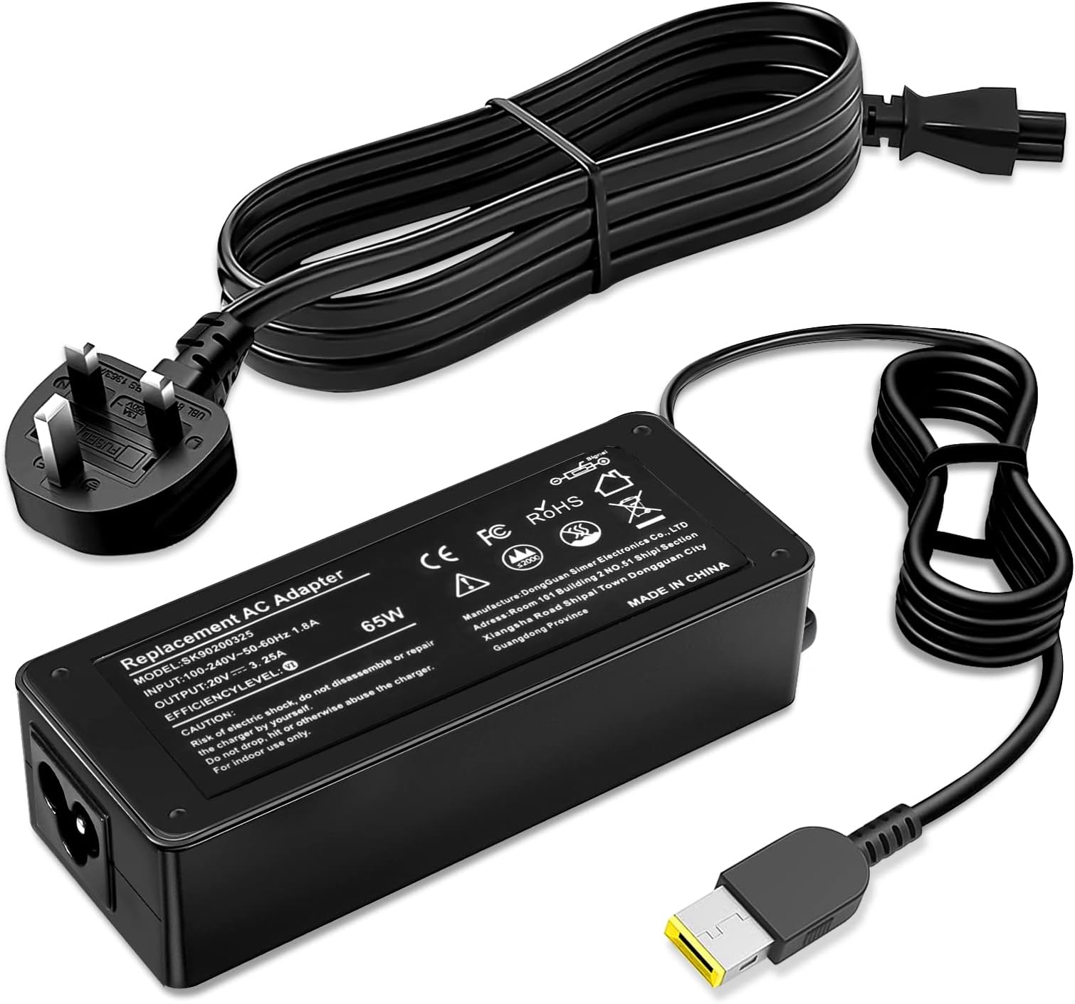 65W Adapter Laptop Charger for Lenovo IdeaPad Yoga 2 ThinkPad X1 T440