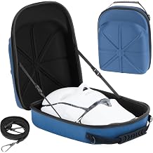 Hard Case for LED Light Therapy Mask, Shockproof Travel Bag, Blue