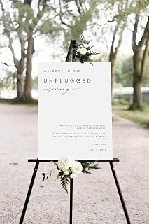 Unplugged Ceremony Sign For Wedding, Unplugged Ceremony Sign, Wedding Welcome Sign, Large Wedding Sign, Wedding Ceremony Sign