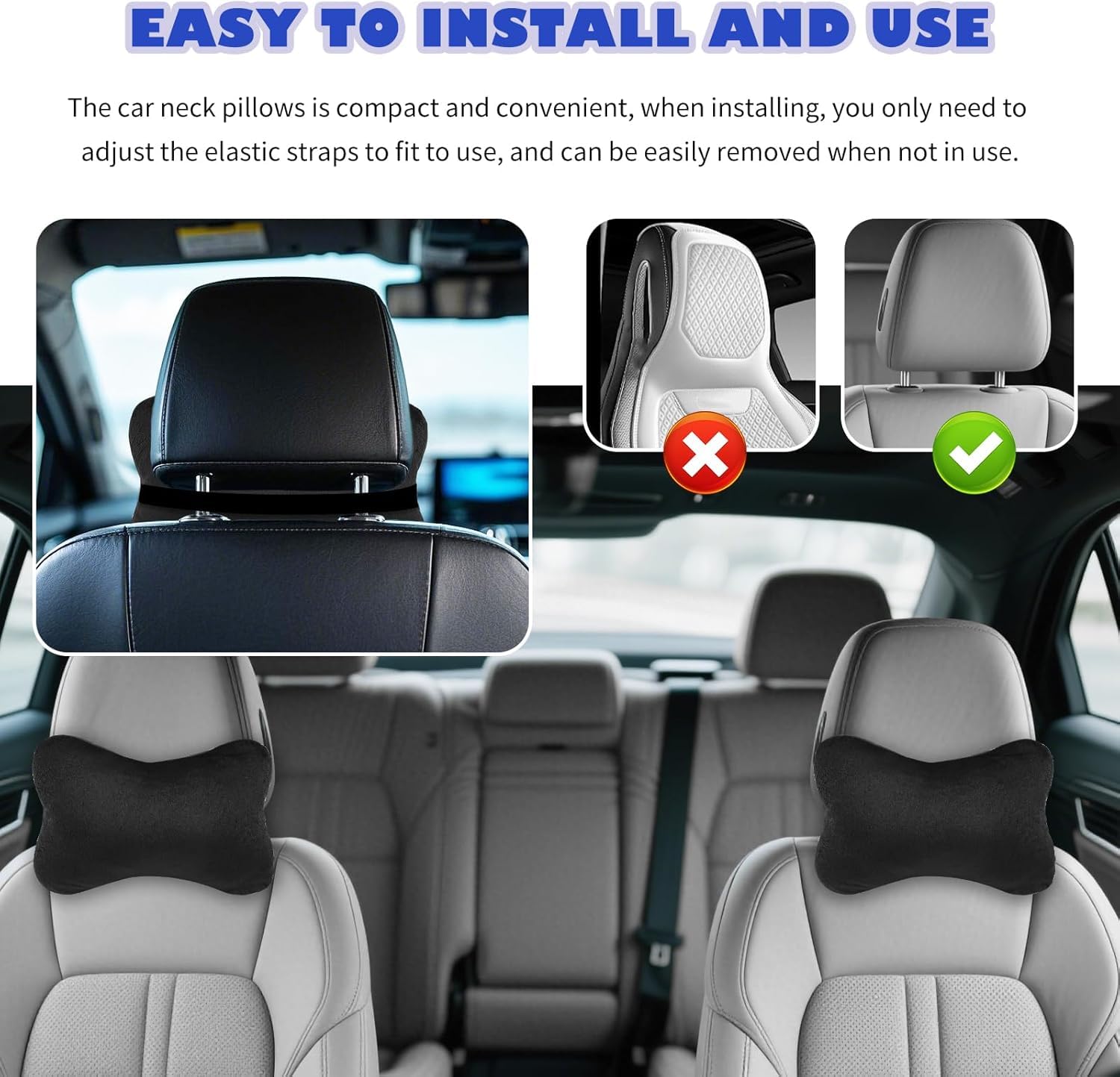 Coussin Nuque Voiture pour Citroen Spacetourer BJ AB 2016
