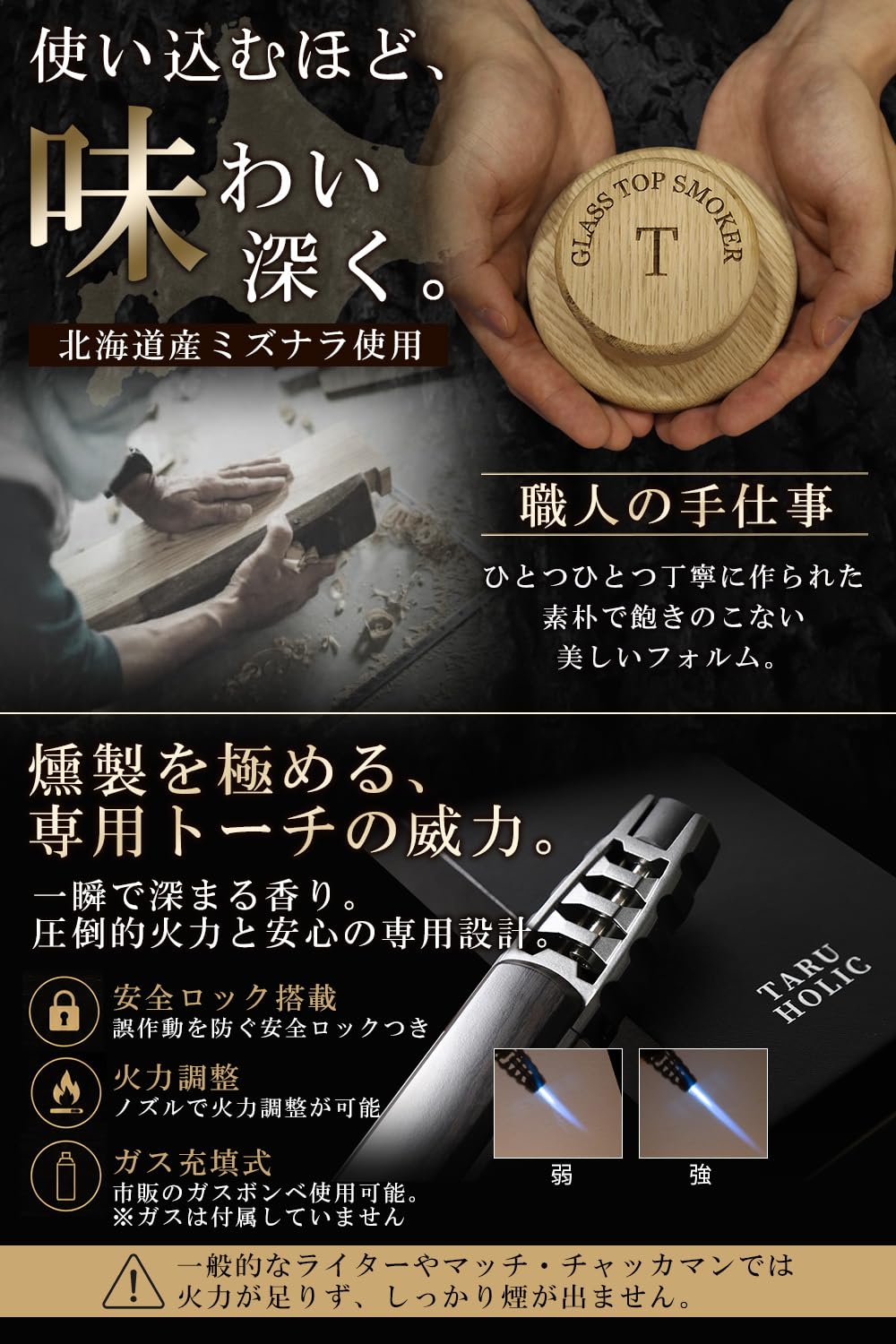 Amazon.co.jp: TARU HOLIC 【 グラストップスモーカー セット