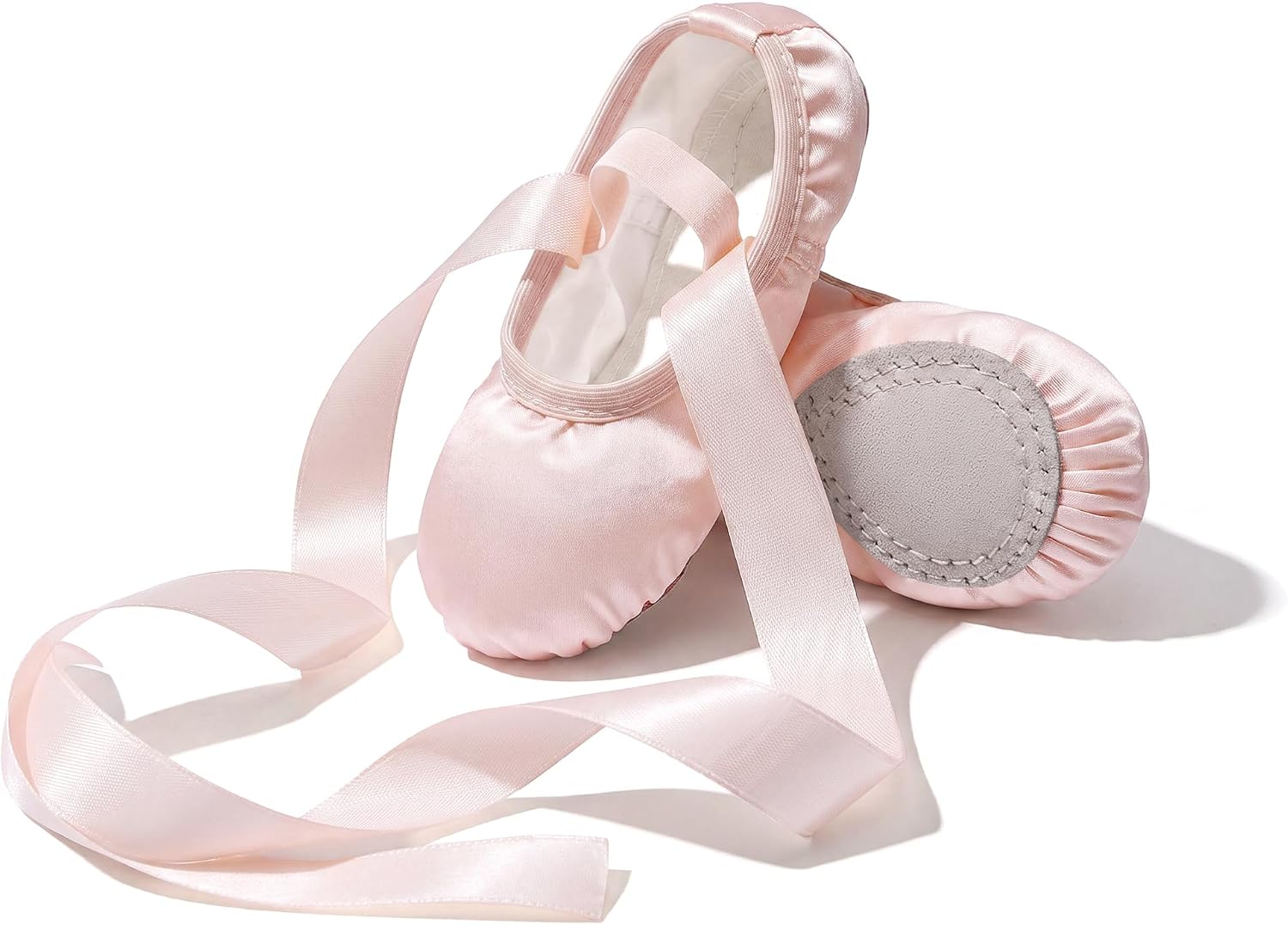 Stelle Ballet Shoes for Girls Satin/Ribbons Ballet Slippers Dance Shoes(Toddler/Little/Big Kids)