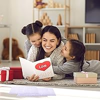 Vista 6 de Outus 8 hojas de calcomanías de letras de vinilo autoadhesivas, números para buzón, pegatinas del alfabeto, letras adhesivas para medias de Navidad