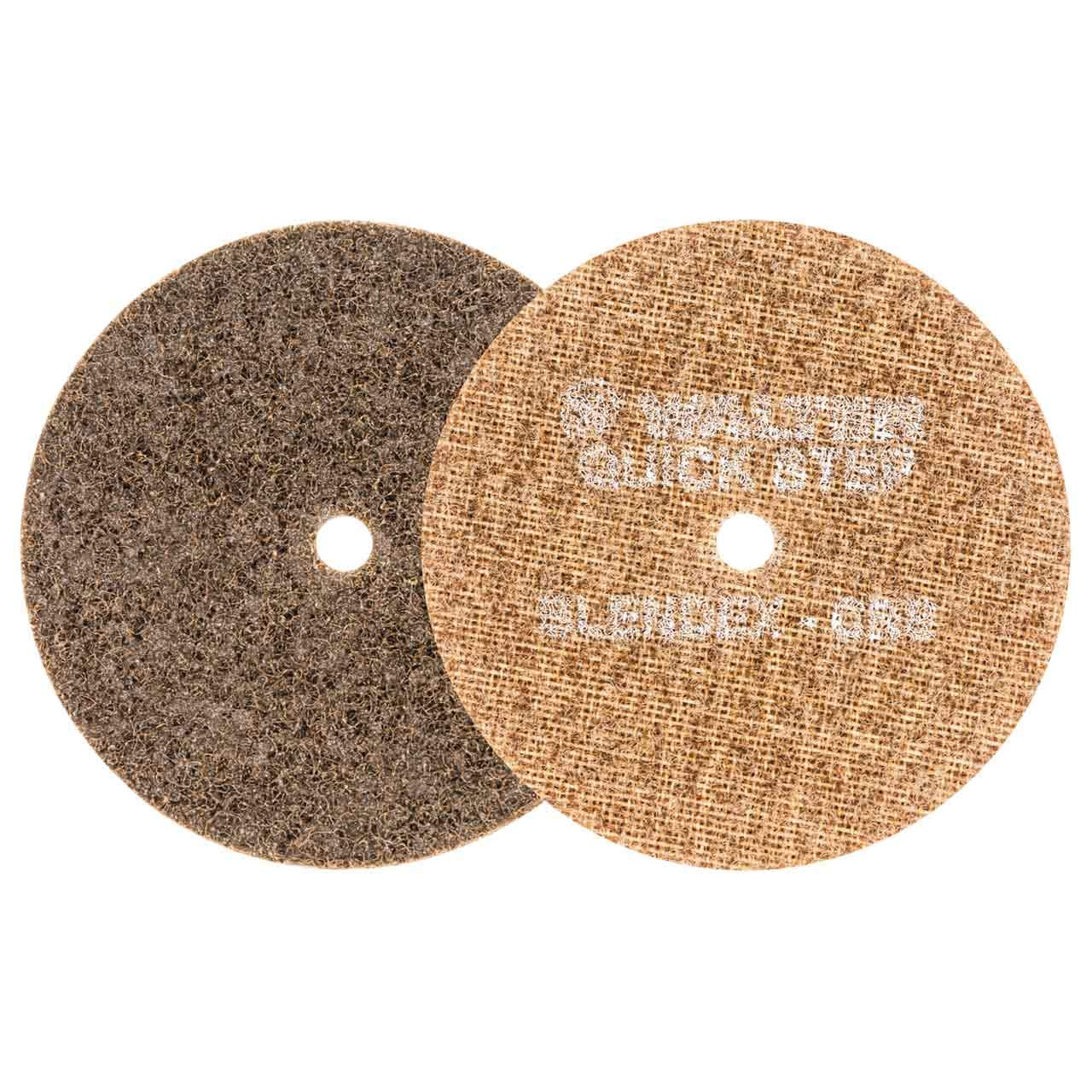 Walter 07R452 4-1/2" Quick-Step Blendex Surface Conditioning Discs Non-Woven Coarse Grit Tan, 10 pack