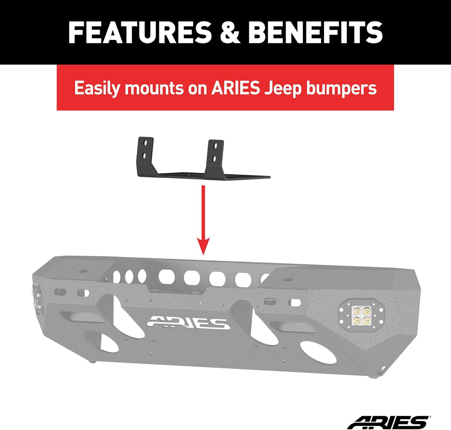 Aries 15600FB Winch Fairlead Mount