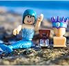 Roblox Celebrity Collection - Neverland Lagoon: Crown Collector + Royale High School: Enchantress Two Figure Bundle [Includes 2 Exclusive Virtual Items]