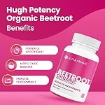Nutrawave Capsules de Betterave Biologique 1400mg – Booster d'Oxyde Nitrique Haute Puissance pour l'Énergie, la Santé Cardiaque & Cérébrale – 120 Suppléments Végétaliens, Sans OGM Beta Vulgaris – Poudre de Racine de Betterave Crue avec Vitamines & Antioxydants