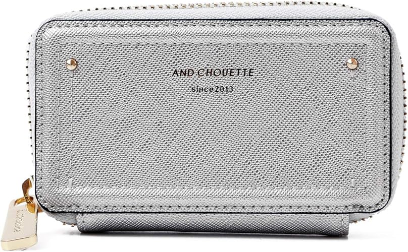 Amazon サマンサタバサ Chouette 正規品 キーケース アンドシュエット シンプル シュエット リラ コンパクト 名入れなし シルバー キーケース