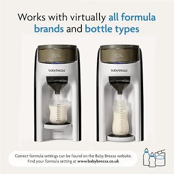 Baby Brezza Formula Pro Advanced Formula Dispenser Machine - Automatically Mix a Warm Formula Bottle Instantly - Easily Make Bottle with Automatic Powder Blending, White