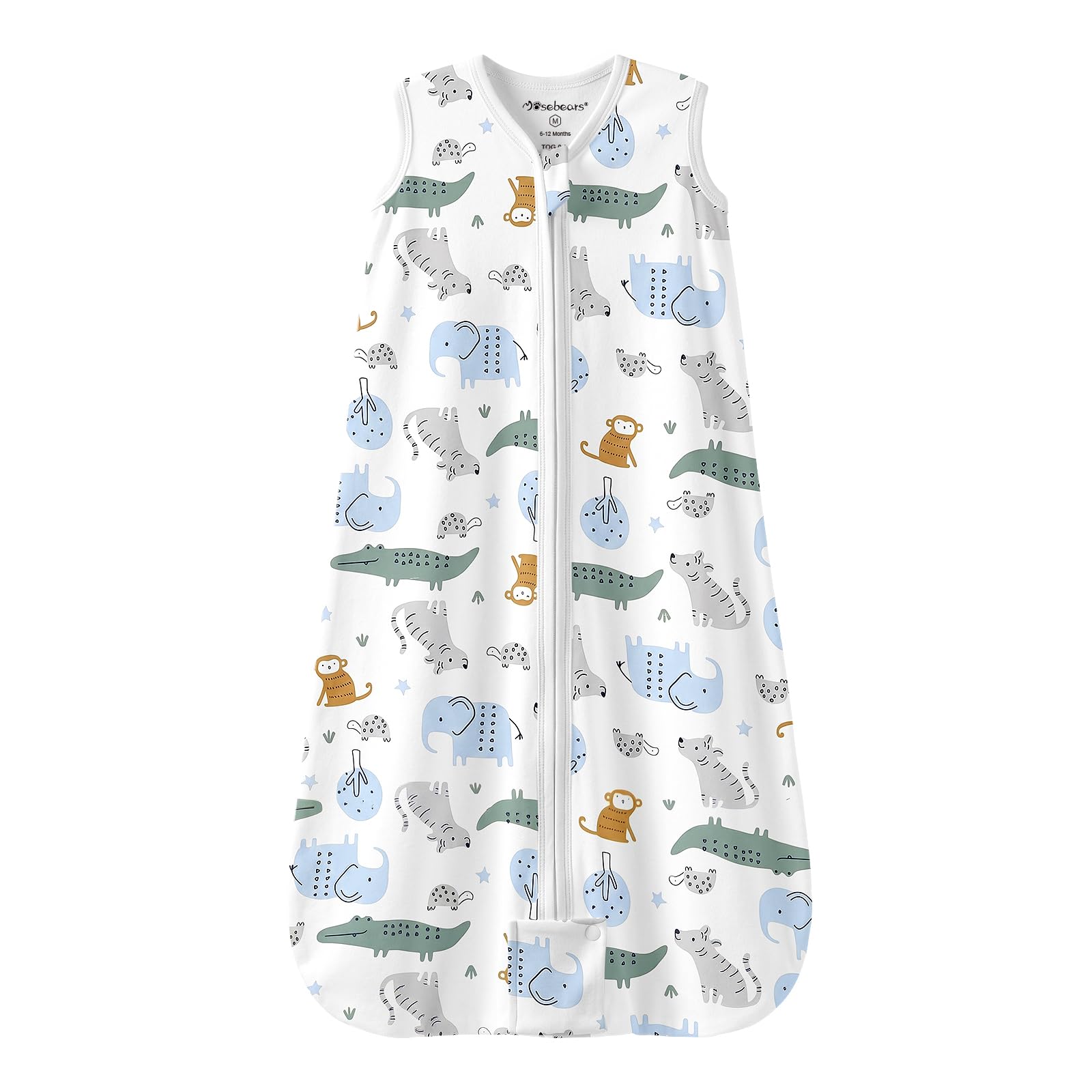 Mosebears Schlafsack Baby Sommer Schlafsack 0.5 Tog Babyschlafsack 100% Baumwolle atmungsaktiv