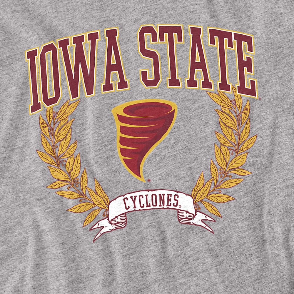 LOGOVISION Iowa State University Laurels Dark Unisex Infant Snap Suit for Baby, Athletic Heather, X-Large