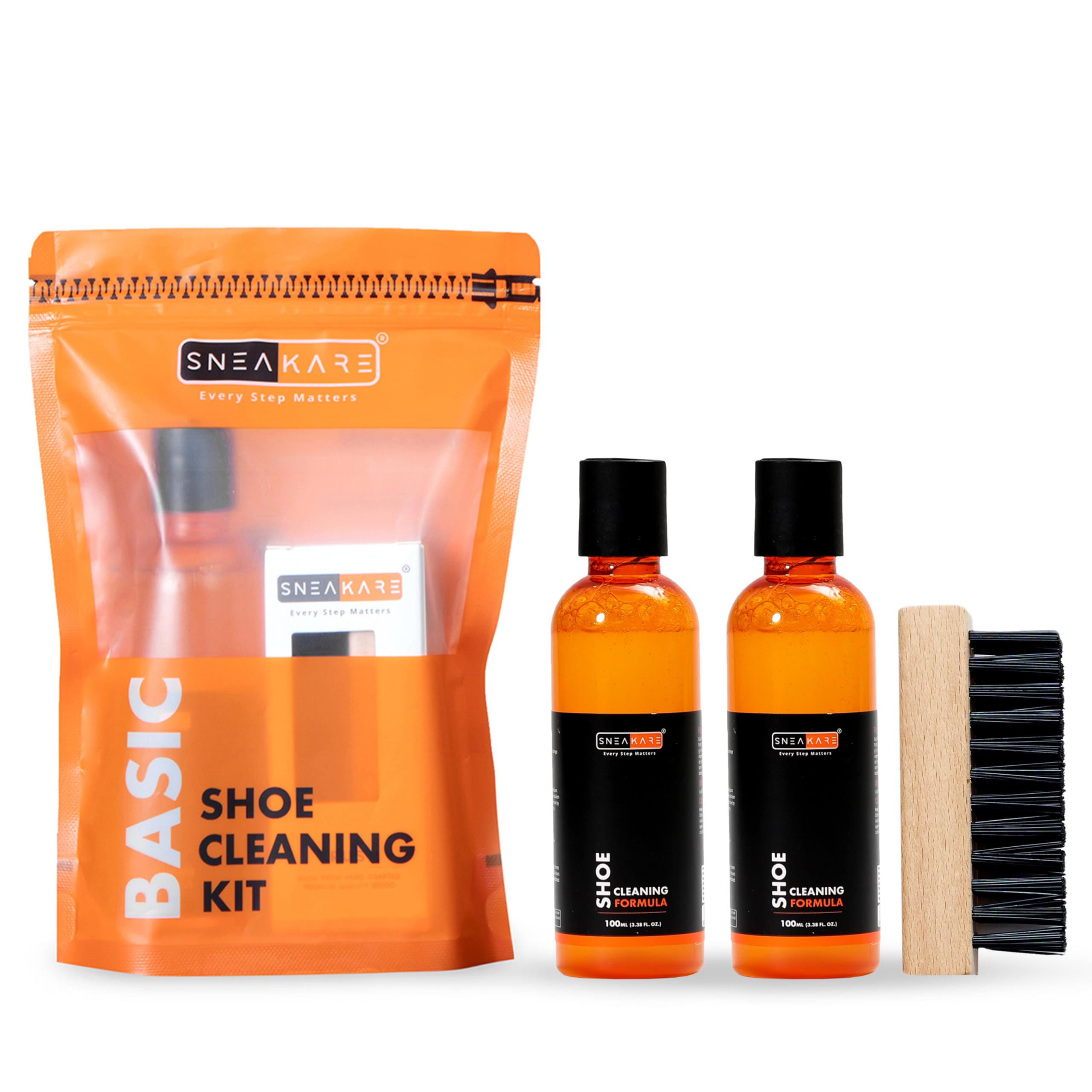 SNEAKARE Basic Shoe Cleaning Kit (100 ml) & 1 Medium Bristle Cleaner Brush With Shoe Cleaning Formula (100 ml), White Shoe Cleaning Kit, Shoe Cleaner Kit For Sneakers, Sports Shoe Cleaner (B0CL25DMT1) Amazon Price History, Amazon Price Tracker